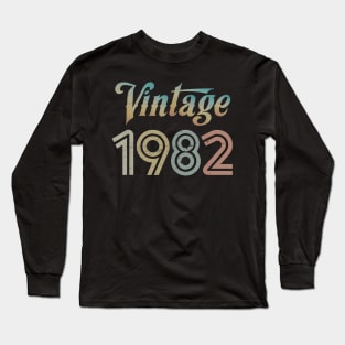 Vintage 1982 Best Year 1982 Original Genuine Classic Long Sleeve T-Shirt